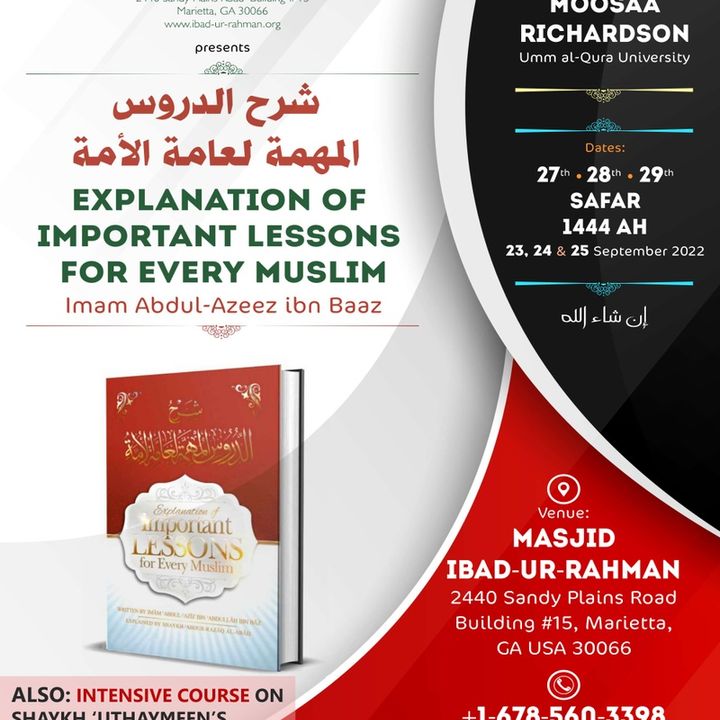 Important Lessons for Every Muslim Seminar