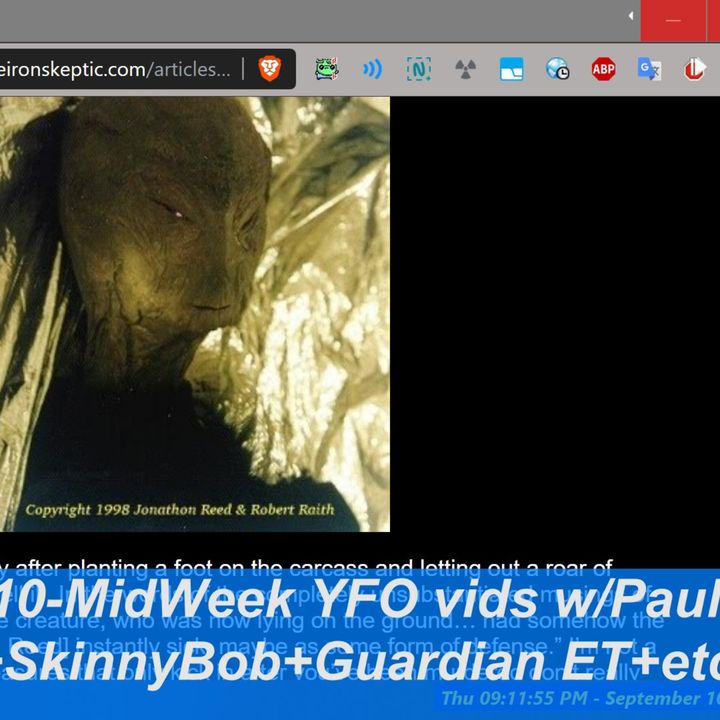 Mid-Week (USA Wed) Live UFO Topics & Vid Analysis -TPOM ET vids+ Guardian solved] - OT Chan Live#310