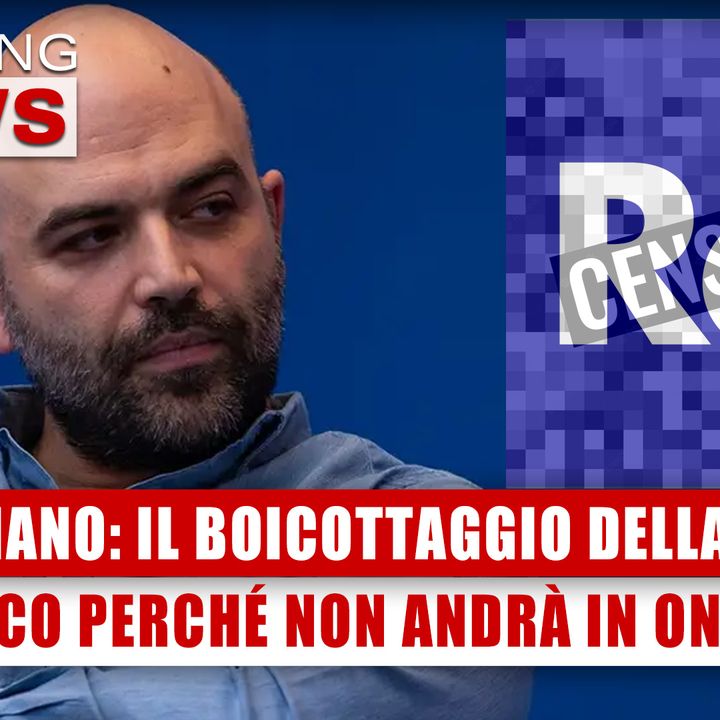 Roberto Saviano, Il Boicottaggio Della Rai: Ecco Perché Non Andrà In Onda! 