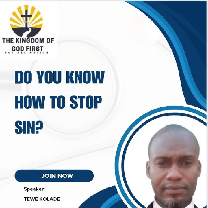 DO YOU KNOW HOW TO STOP SIN?