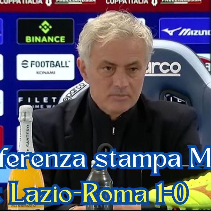 Conferenza stampa Mourinho post Lazio-Roma 1-0 in Coppa Italia 2023/24: "Irrati decreta un rigore triste"