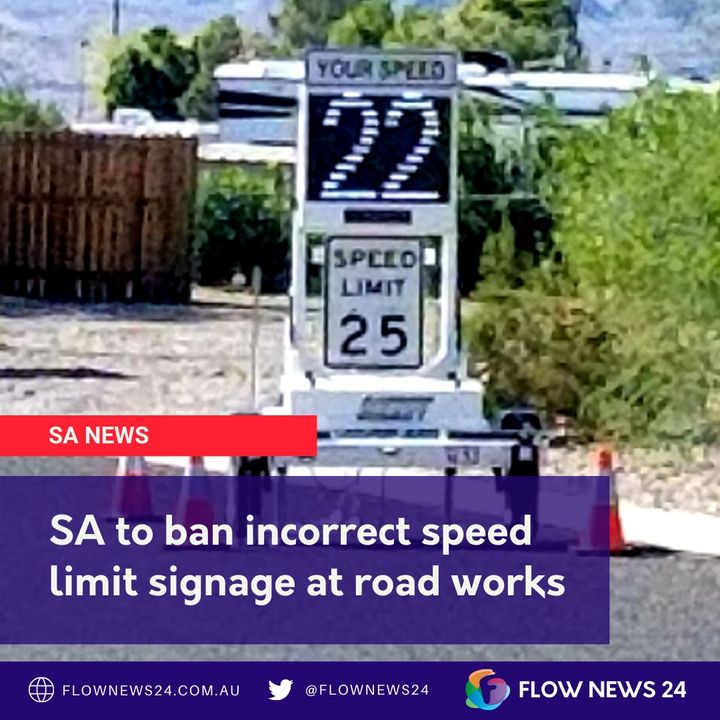 South Australia bans incorrect roadworks speed limit signage