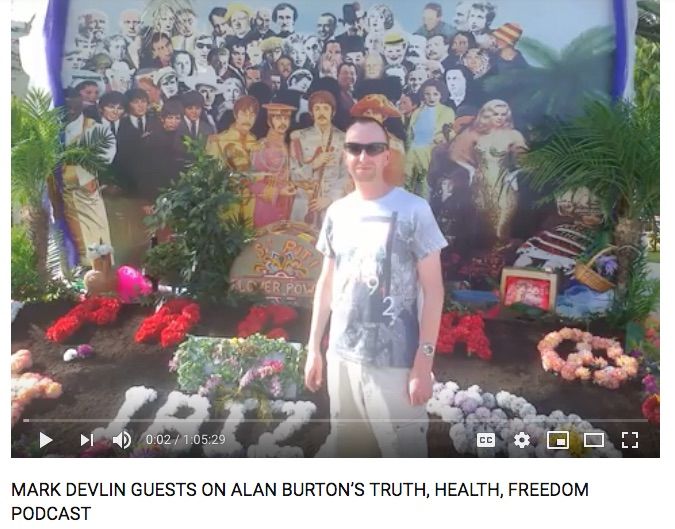 Mark Devlin guests on Alan Burton's Truth, Health Freedom podcast, August 2018