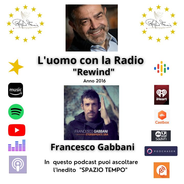 l'uomo con La radio - Francesco Gabbani