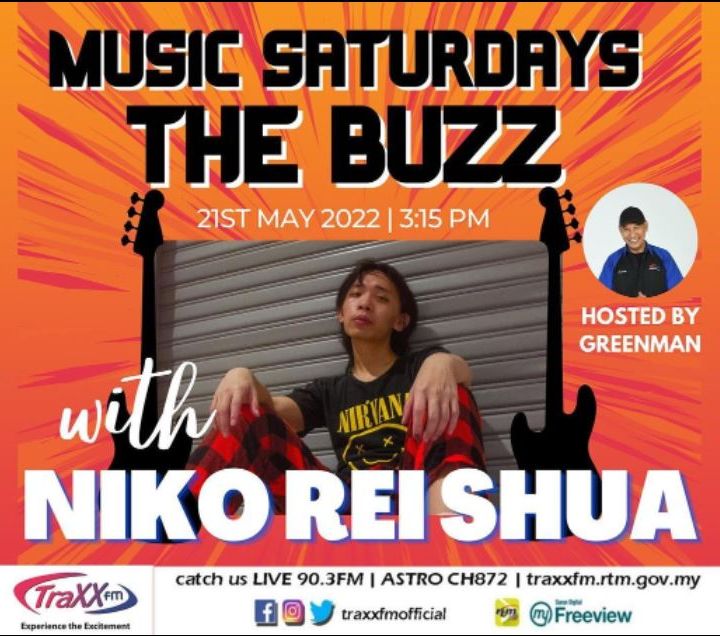 Music Saturdays - The Buzz : Niko Rey Shua | Saturday 21st May 2022 | 3:15 pm