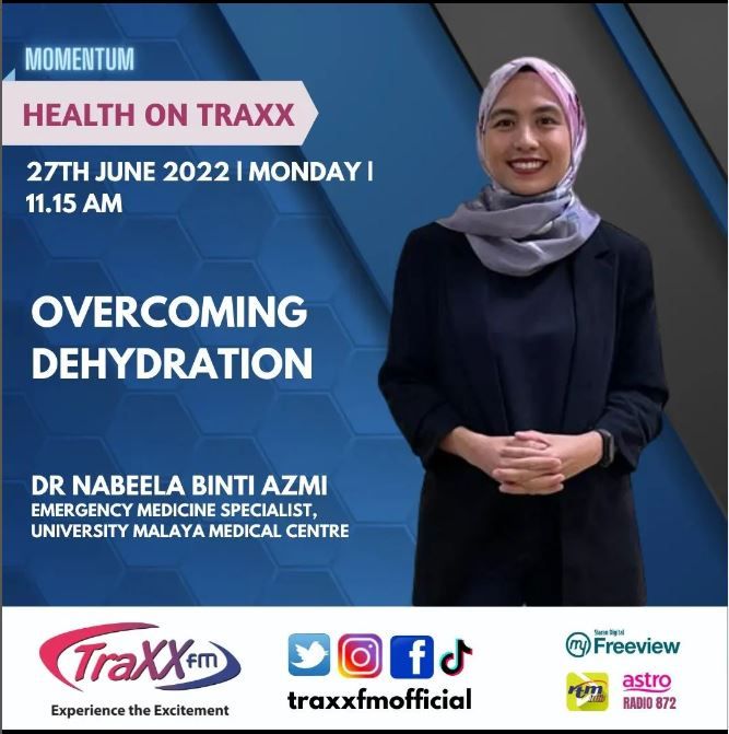 Health on TRAXX : Overcoming Dehydration | Monday 27th June 2022 | 11:15 am