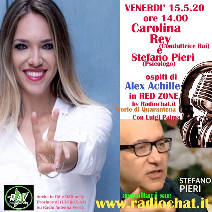 Carolina Rey e Stefano Pieri ospiti di Alex Achille in RED ZONE by  Radiochat.it