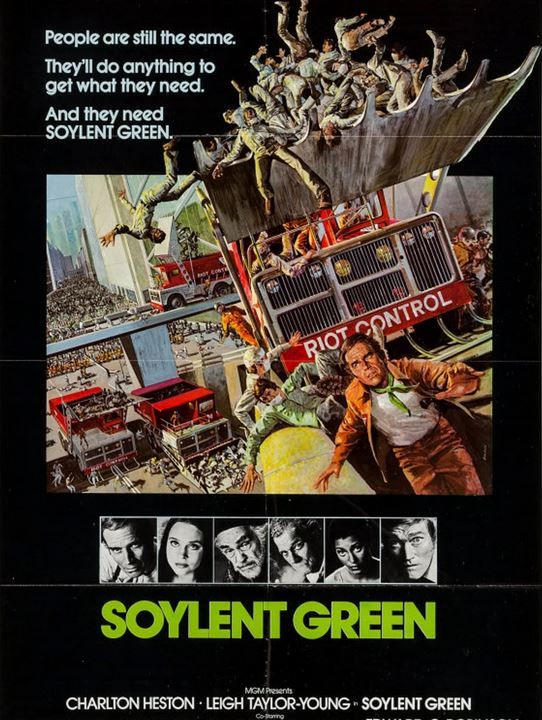 Soylent Green (1973) Charlton Heston and his ascot uncover a futurisic conspiracy!