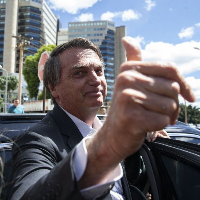 Bolsonaro presta depoimento na Polícia Federal, em Brasília