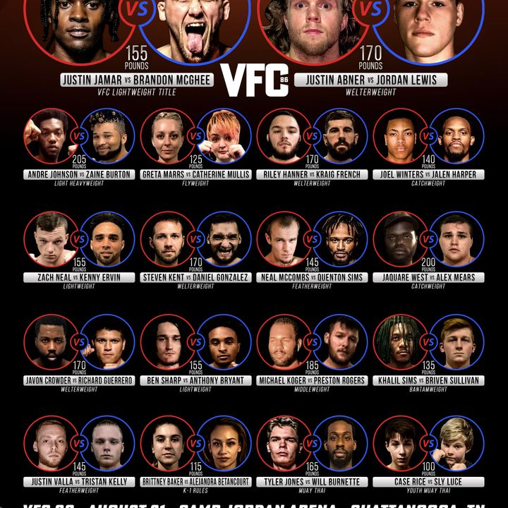 Valor Fighting Challenge 86 (Fight Card)