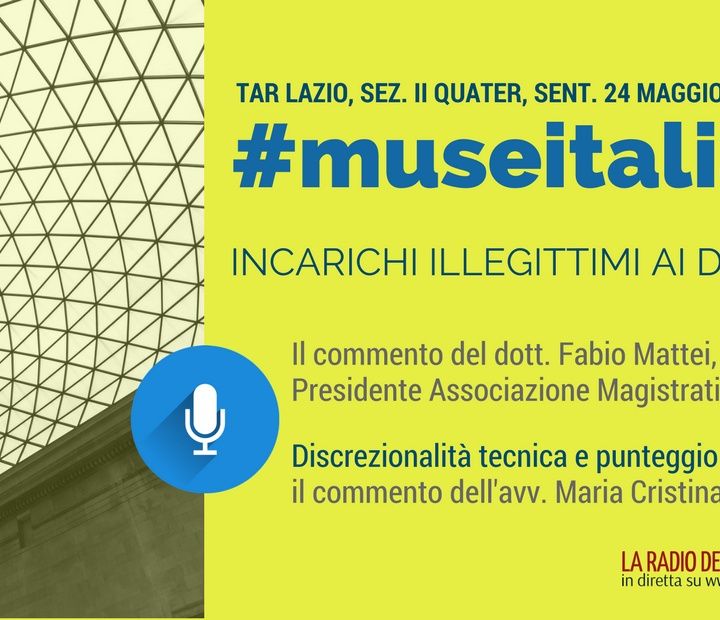 Speciale - Sentenza TAR Lazio su #museitaliani