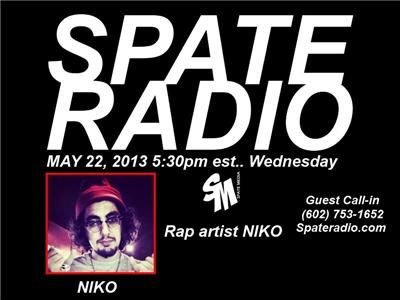 Rapper Niko on Spate Radio