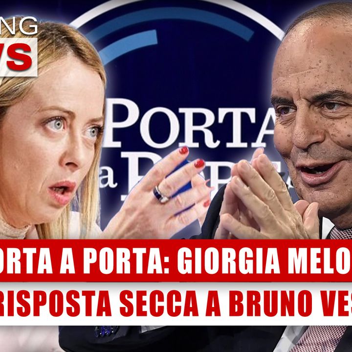 Porta a Porta, Giorgia Meloni: La Risposta Secca A Bruno Vespa! 