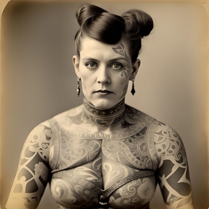  Human Canvas of the Caravan | The Tattooed Lady's Secret