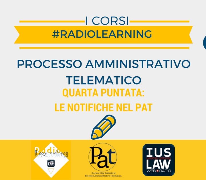 #RadioLearning - PAT il Corso. Puntata 4: le notifiche nel PAT