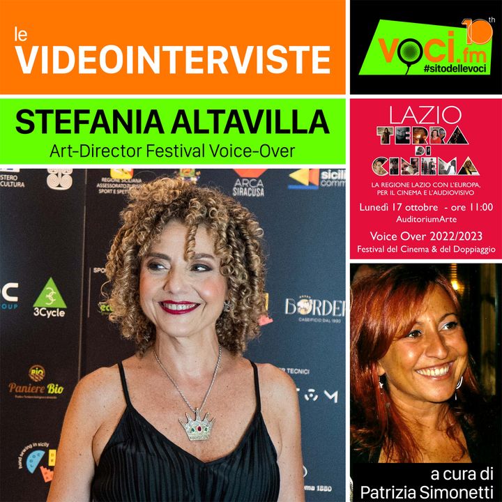 STEFANIA ALTAVILLA su VOCI.fm: "VOICE-OVER" ALLA FESTA DEL CINEMA DI ROMA