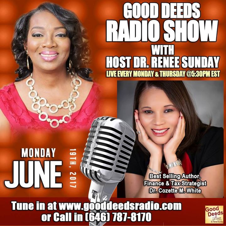 Best selling Author Financial Analyst Dr. Cozette M. White shares on Good Deeds