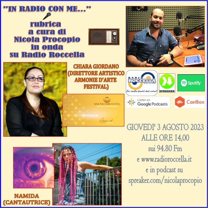 In Radio con me - Intervista a Chiara Giordano e Namida 03-08-2023