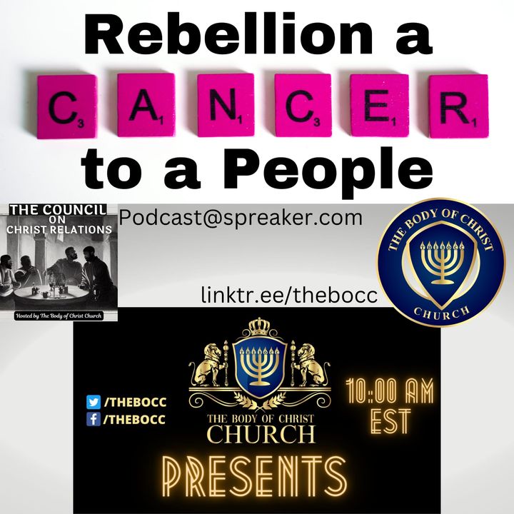Rebellion a Cancer to a People