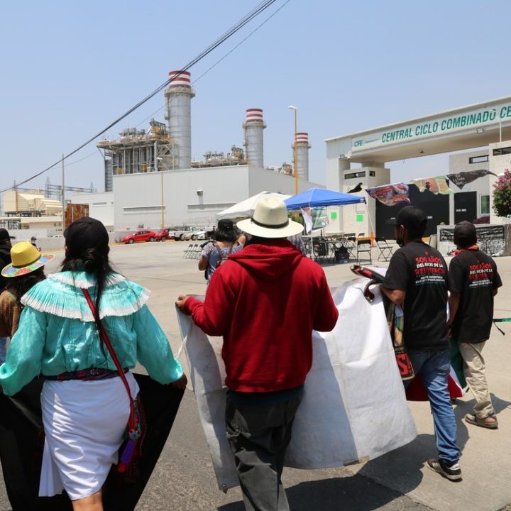 Clausura Caravana por el Agua y la Vida la Central Termoeléctrica de Huexca en Morelos