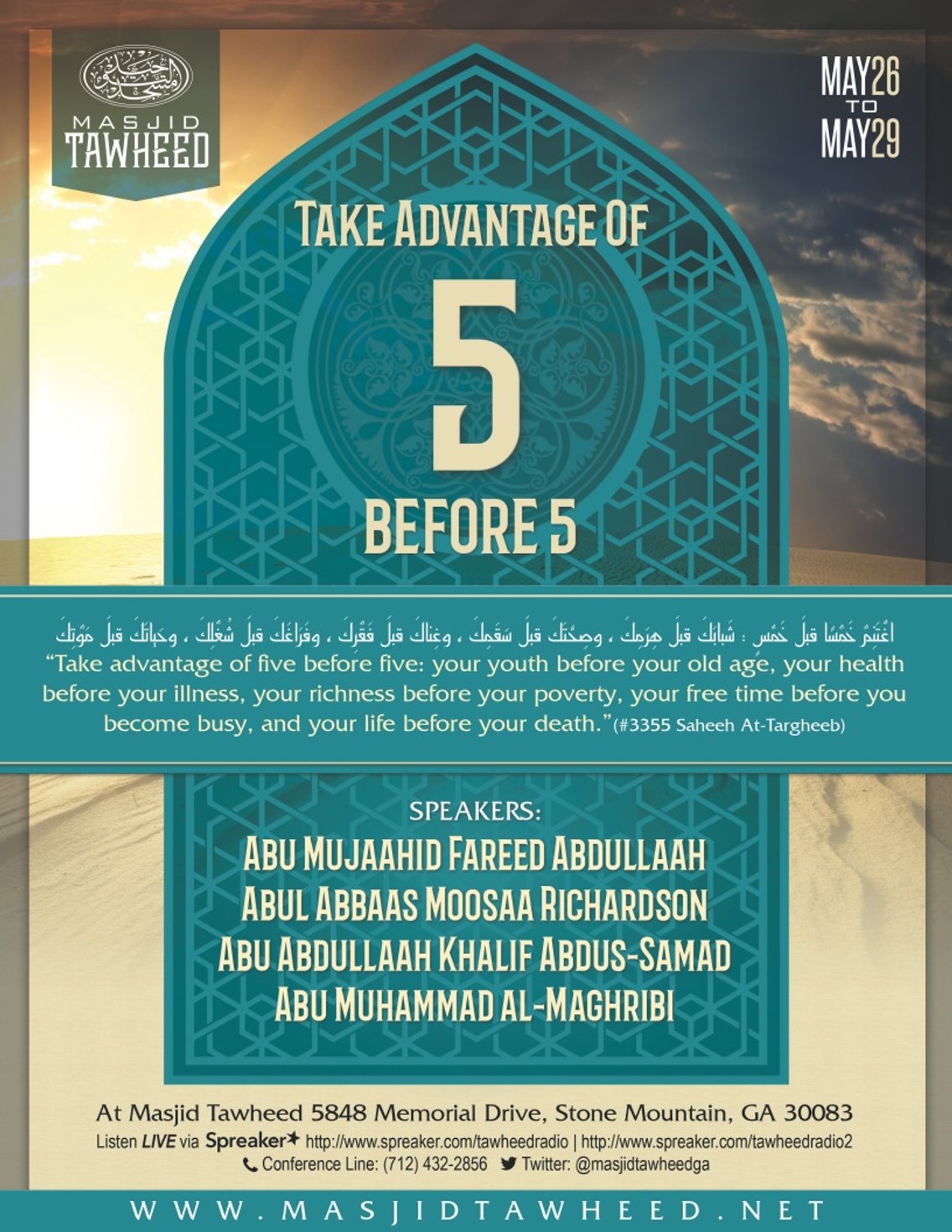 Take Advantage Of 5 Before 5 Seminar take-advantage-of-5-before-5-seminar