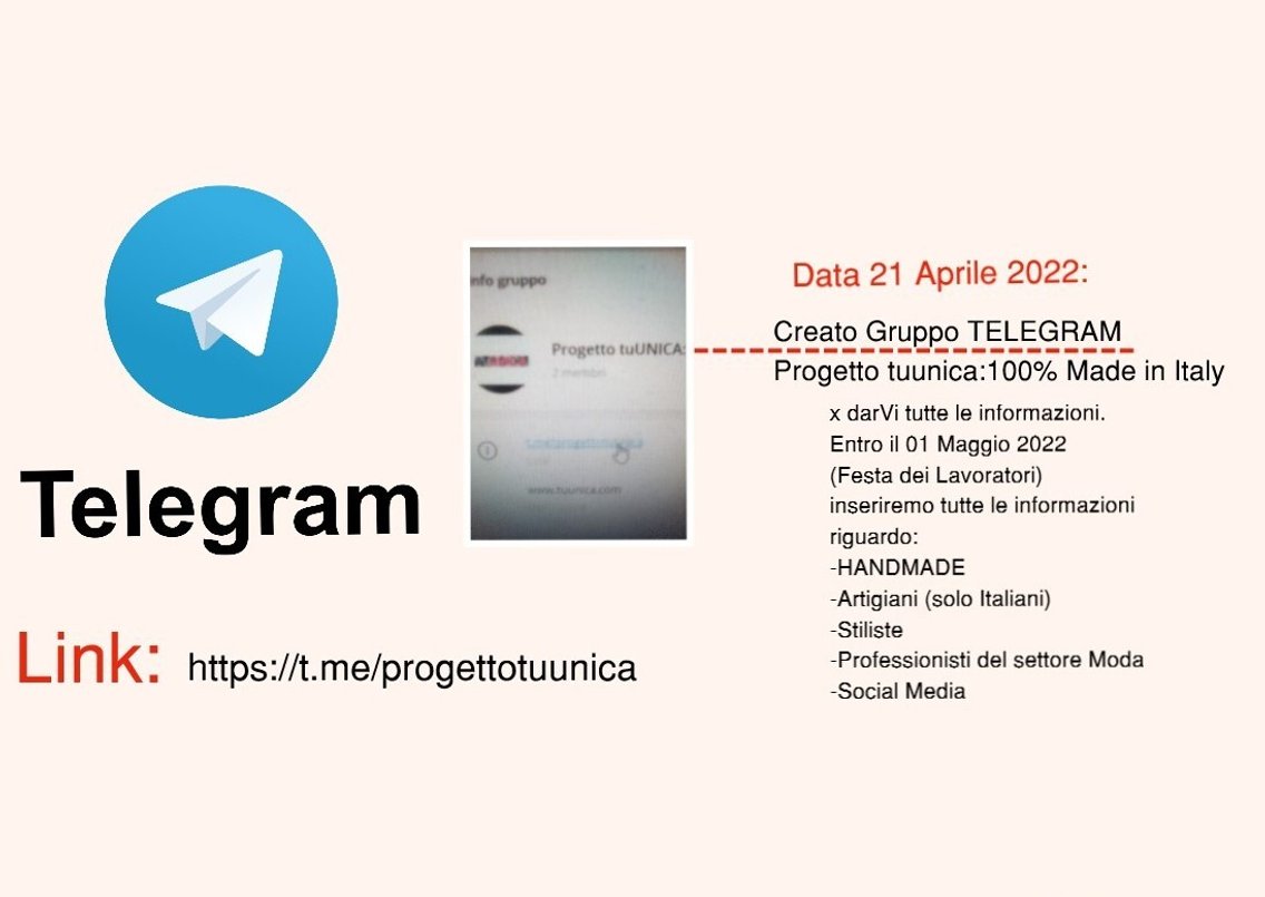 Gruppo TELEGRAM: Progetto tuunica - Cover Image