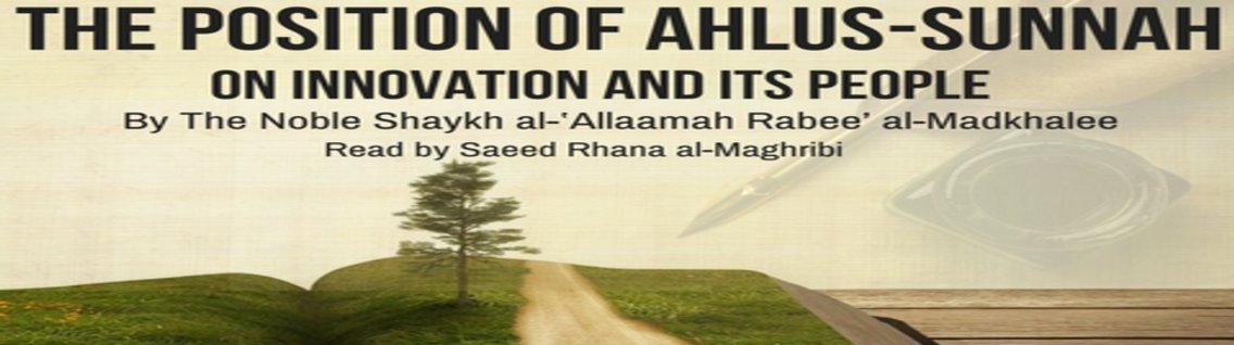 Ahlus-Sunnah on Innovation & its People - Cover Image