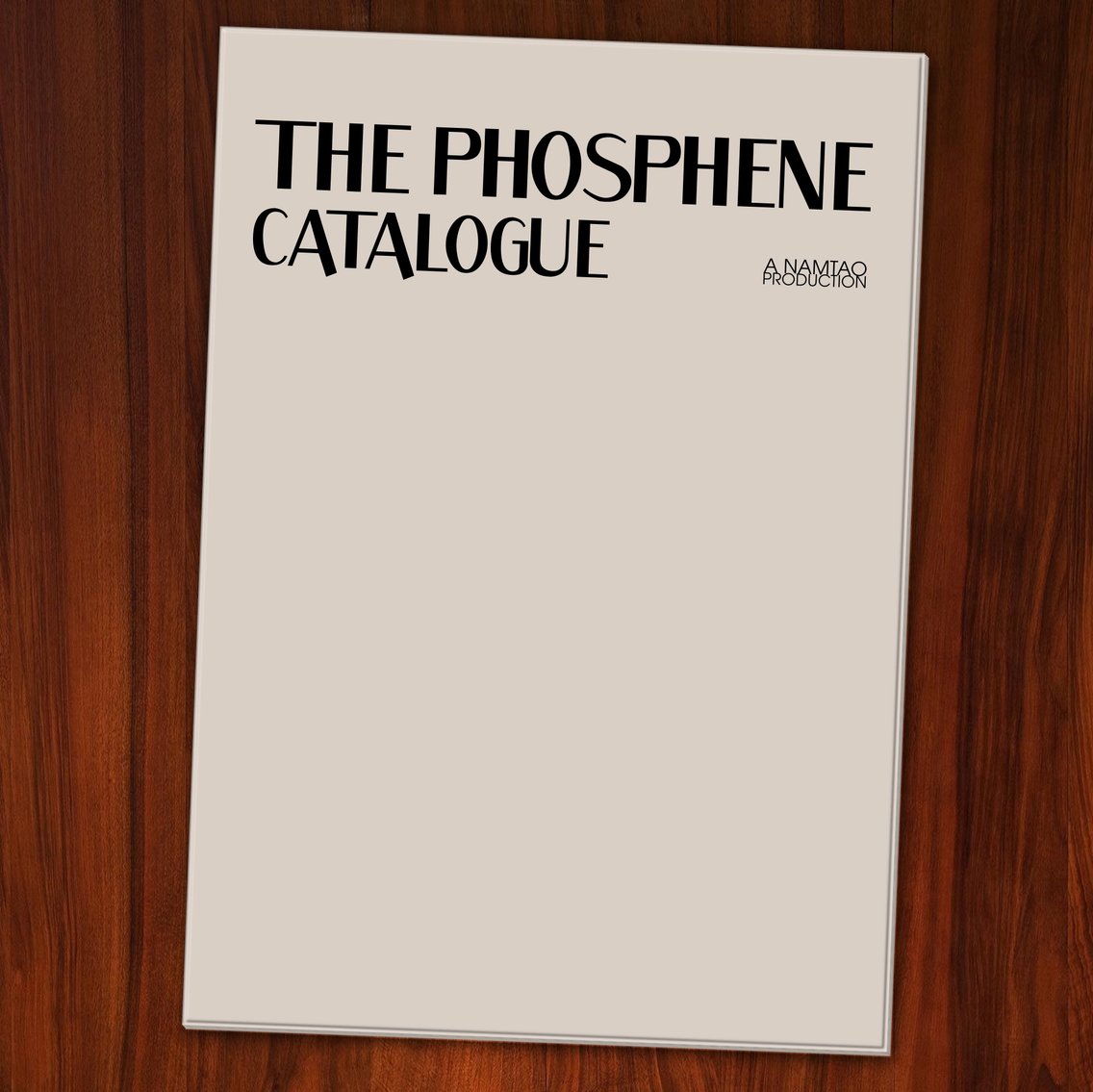 The Phosphene Catalogue - Cover Image