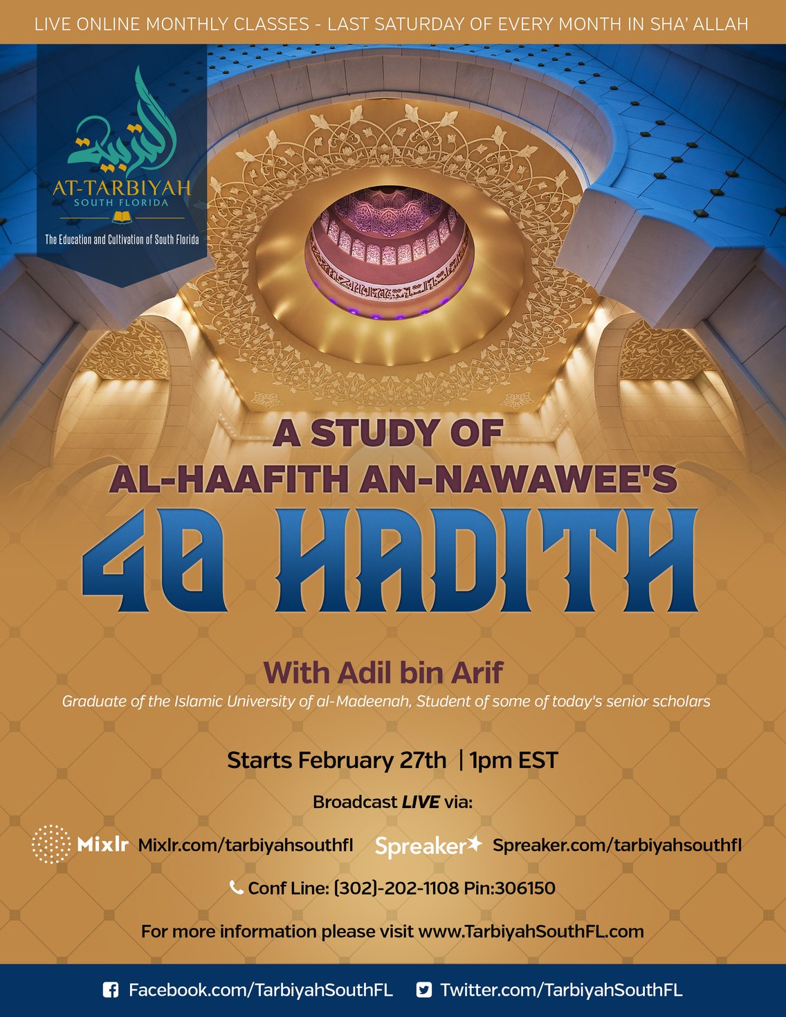 40 Hadith Study- (Last Sat of month) - Cover Image
