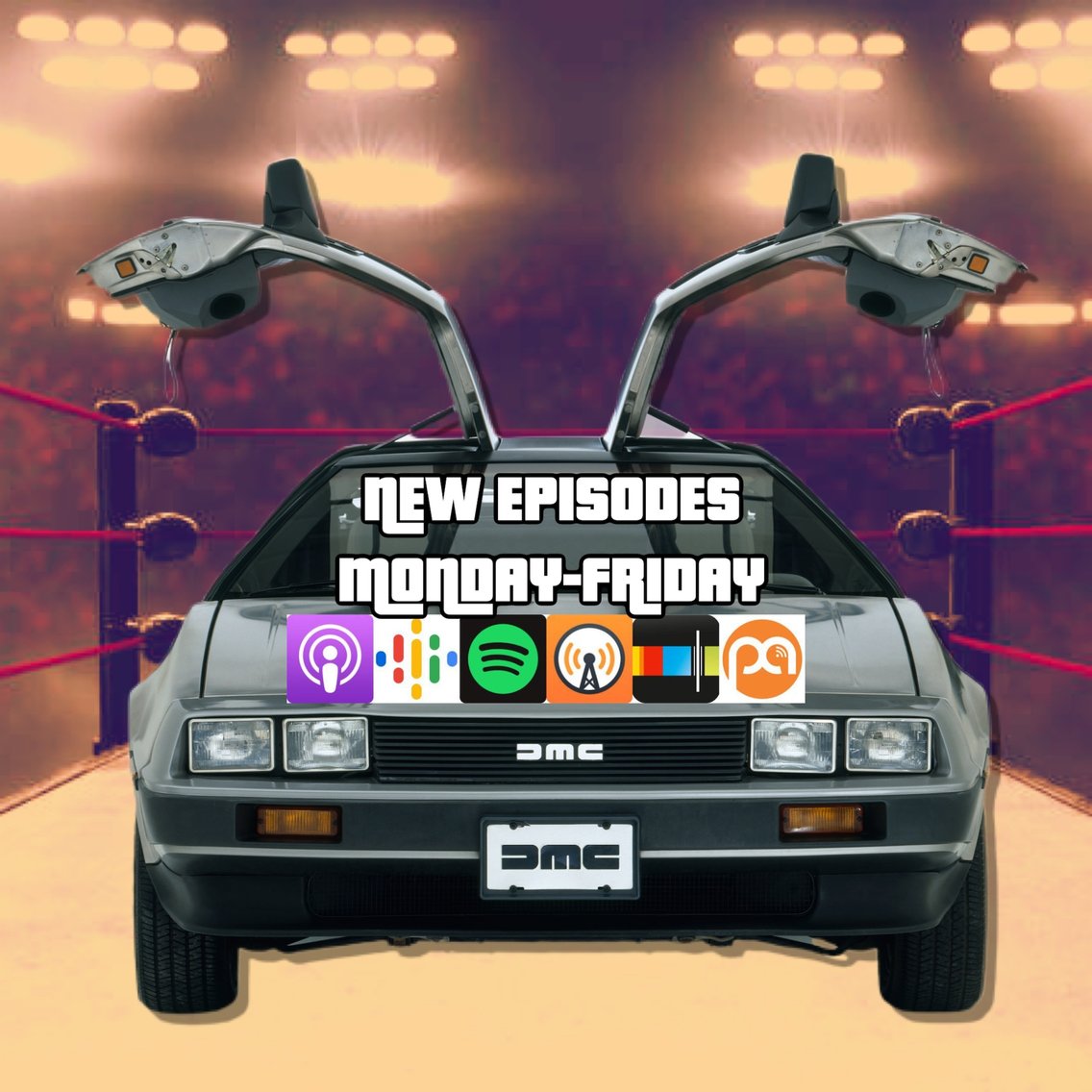 The Wrestling Delorean Podcast - Cover Image