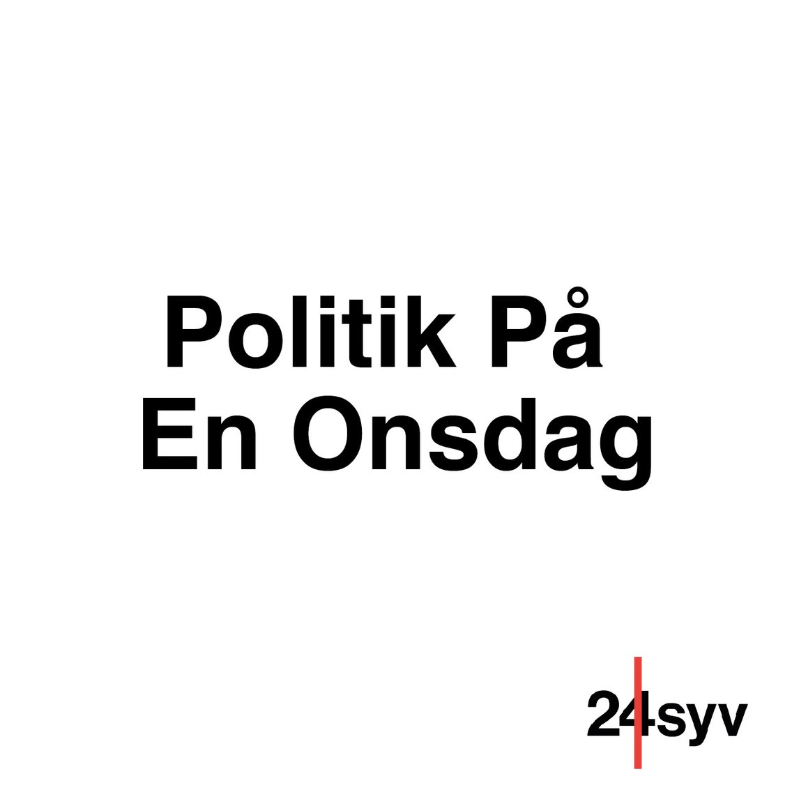 Politik På En Onsdag - Cover Image